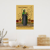 St. Gobnait of Ballyvourney (SAE 003) Poster (Keuken)