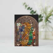 St. Gobnait tekent een pestlijn Briefkaart (Staand voorkant)