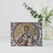 St. Gregorius de Illuminator Byzantijnse Mozaïek I Briefkaart (Staand voorkant)