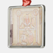 St. Gregory de Grote 2 Metalen Ornament (Links)