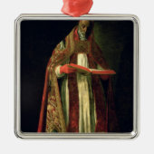 St. Gregory de Grote Metalen Ornament (Voorkant)