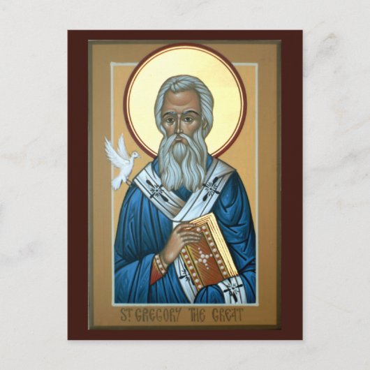 St. Gregory de Grote Prayer Card Briefkaart (Voorkant)