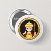 St. Gregory de Grote Ronde Button 5,7 Cm (Voorkant /achterkant)