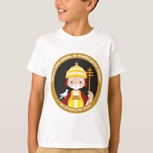St. Gregory de Grote T-shirt (Voorkant)