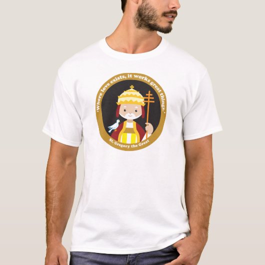 St. Gregory de Grote T-shirt (Voorkant)