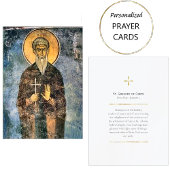 St. Gregory of Crete Orthodox Prayer Card Plaatskaartje