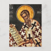 St. Gregory of Nyssa Orthodox Christian Icon Briefkaart (Voorkant)
