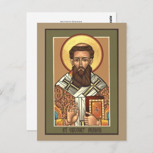 St. Gregory Palamas Prayer Card Briefkaart (Voorkant / Achterkant)