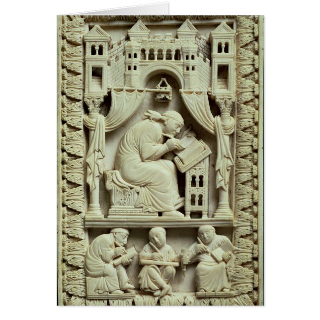 St. Gregory schrijft met onderstaande gekrabben (Voorkant)