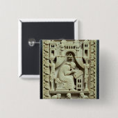 St. Gregory schrijft met onderstaande gekrabben Vierkante Button 5,1 Cm (Voorkant /achterkant)