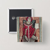 St. Gregory Vierkante Button 5,1 Cm (Voorkant /achterkant)