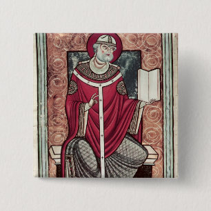 St. Gregory Vierkante Button 5,1 Cm