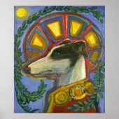 St. Guinefort de Greyhound Print (Voorkant)