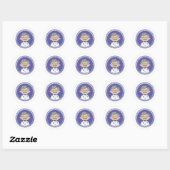 St. Guiseppe Moscati Ronde Sticker (Vel)