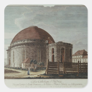 St. Hedwig, kathedraal, Berlijn Vierkante Sticker