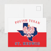 St. Hedwig Poolse Texaan Briefkaart (Voorkant / Achterkant)