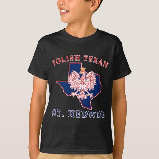 St. Hedwig Poolse Texaan T-shirt (Voorkant)