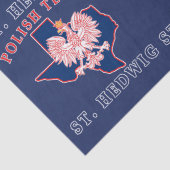 St. Hedwig Poolse Texaan Tissuepapier (Detail)