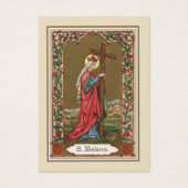 St. Helen Helena Religieuze Katholieke Prayer Visitekaartje (Voorkant)