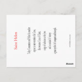 St. Helen Prayer Card Briefkaart (Achterkant)
