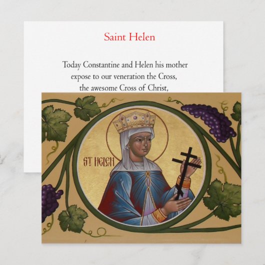 St. Helen Prayer Card Briefkaart (Voorkant / Achterkant)