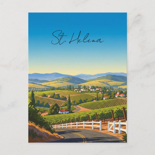St. Helena Californië Briefkaart (Voorkant)