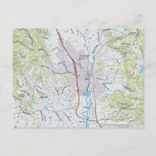 St. Helena, Californië Kaart