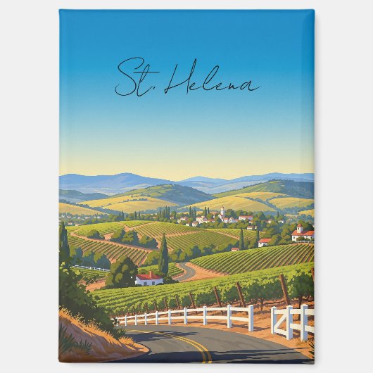  St. Helena Californië Magneet (Voorkant)