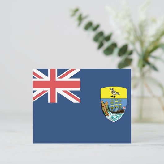 St. Helena Flag Briefkaart (Staand voorkant)