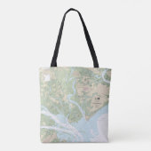 St Helena Geluid Nautische Grafiek 11517 Tote Bag (Achterkant)