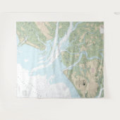 St Helena Geluid Nautische Grafiek 11517 Wandkleed (Voorkant (horizontaal))