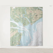 St Helena Geluid Nautische Grafiek 11517 Wandkleed (Voorkant)