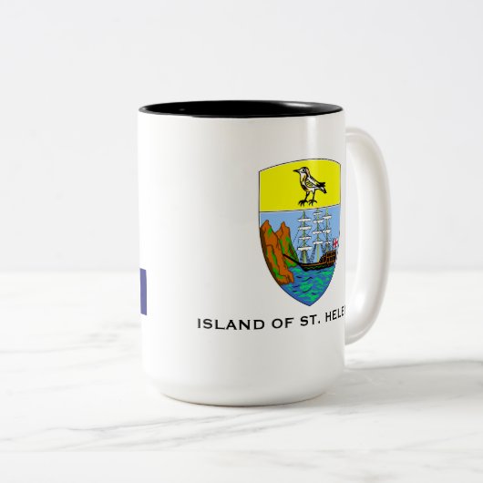 St. Helena Island* Coffee Cup Tweekleurige Koffiemok (Voorkant rechts)