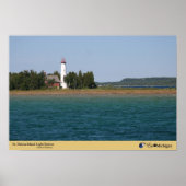 St. Helena Island Lighthouse - Michigan Poster (Voorkant)