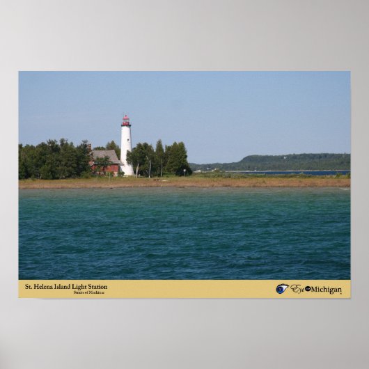 St. Helena Island Lighthouse - Michigan Poster (Voorkant)