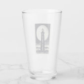 St. Helena Island Michigan Vuurtoren maan Glas (Achterkant)