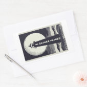 St. Helena Island Michigan Vuurtoren maan Rechthoekige Sticker (Envelop)