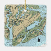 St. Helena Island South Carolina Keramisch Ornament (Achterkant)