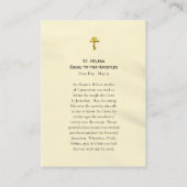 St. Helena Orthodox Christian Icon Prayer Card     Plaatskaartje (Achterkant)