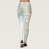 St Helena Sound to Savannah River Nautische kaart Leggings (Achterkant)