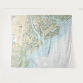St Helena Sound to Savannah River Nautische kaart Wandkleed (Voorkant (horizontaal))
