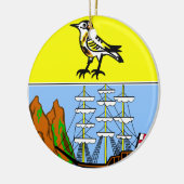 ST. HELENA*, Zuid-Atlantische kerstversiering Keramisch Ornament (Links)