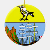 ST. HELENA*, Zuid-Atlantische kerstversiering Keramisch Ornament (Achterkant)