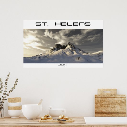 St. Helens Poster (Keuken)