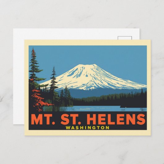 St. Helens Washington Briefkaart (Voorkant / Achterkant)