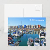 St. Helier marina, Jersey Briefkaart (Voorkant / Achterkant)