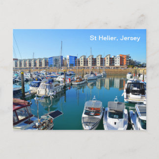 St. Helier marina, Jersey Briefkaart