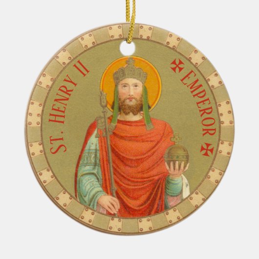 St. Henry II, keizer (BBS 10) Keramisch Ornament (Voorkant)