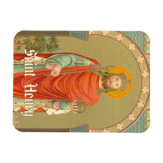 St. Henry II, keizer (BBS 10), rechthoekige Flexi Magneet (Horizontaal)