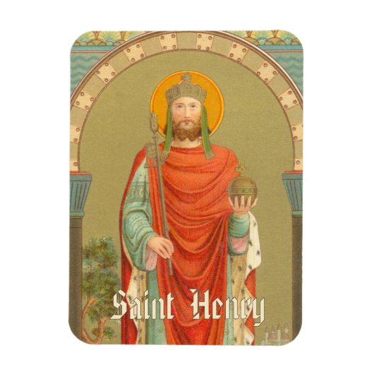 St. Henry II, keizer (BBS 10), rechthoekige Flexi Magneet (Verticaal)